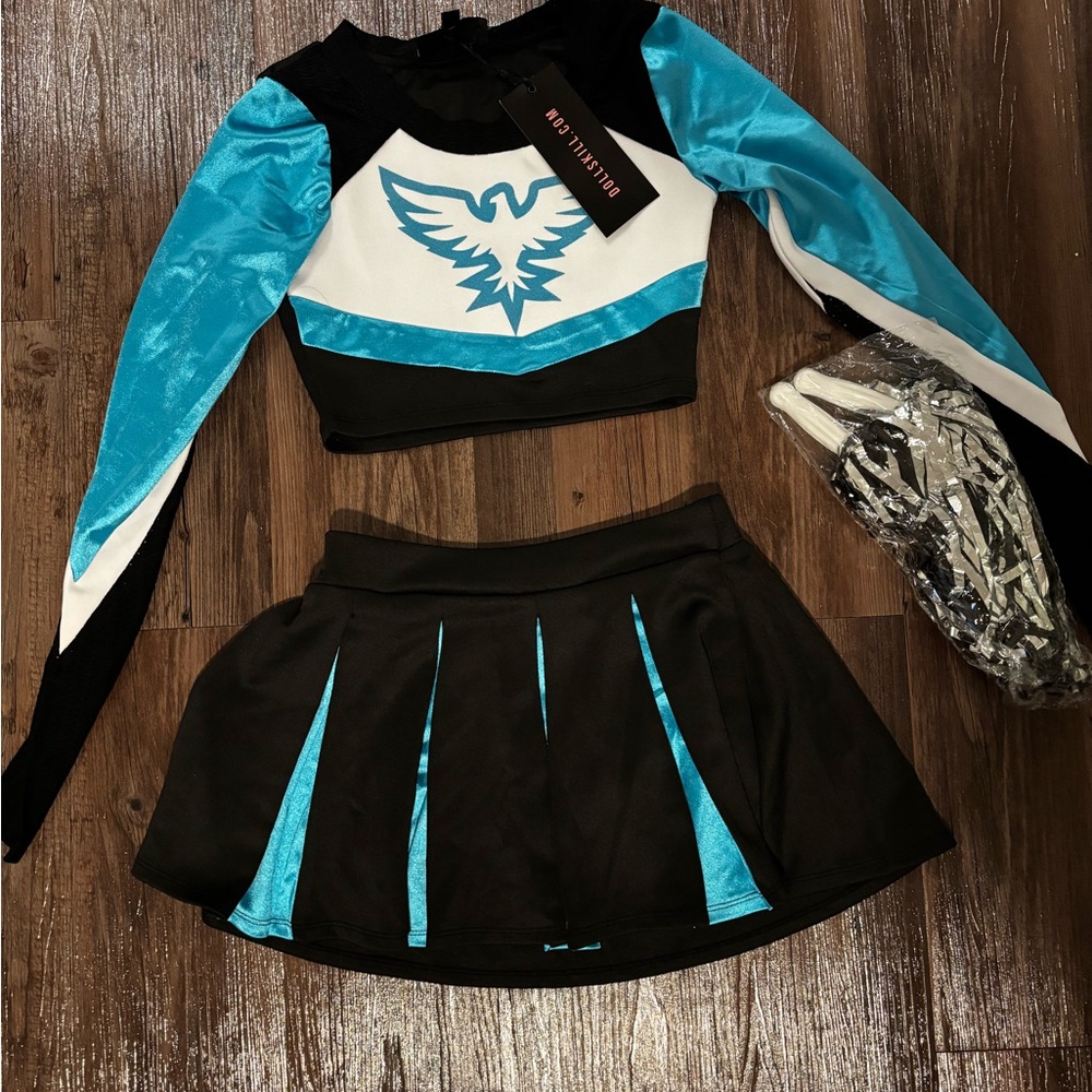 Dolls Kill YOU'RE MY SOULMATE CHEERLEADER COSTUME Set